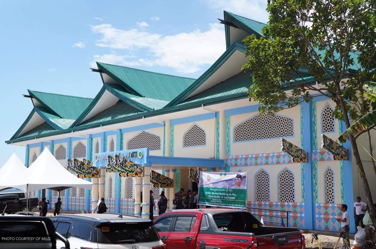 The two-storey Lantawan public market, handed over to the municipality in August 2023