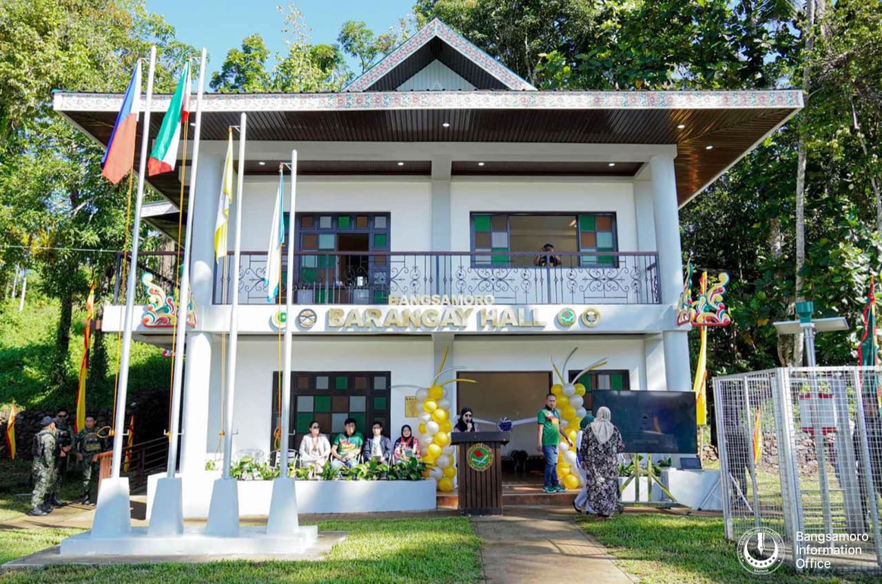 The two-storey barangay hall of Salipongan, Balindong, inaugurated in May 2023